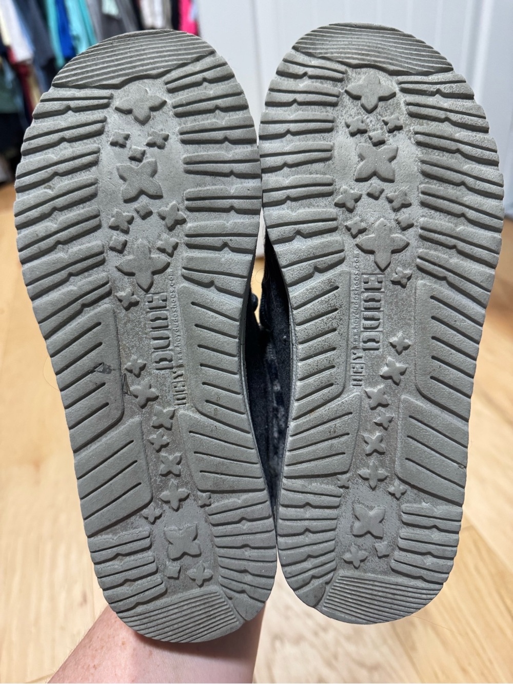 Hey Dude Charcoal Gray Cozy Lace-Up Boots - Picture 6 of 6